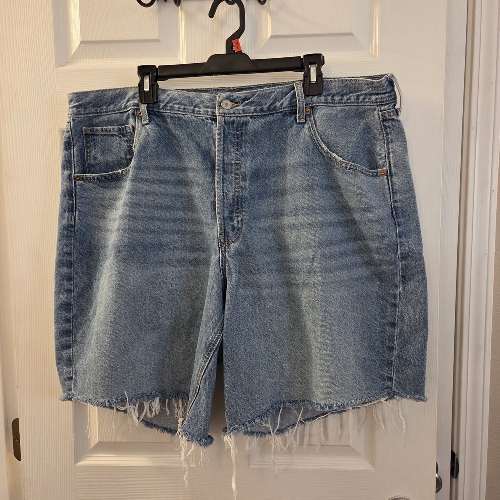 Old Navy Light Blue Distressed Denim Jean Shorts
